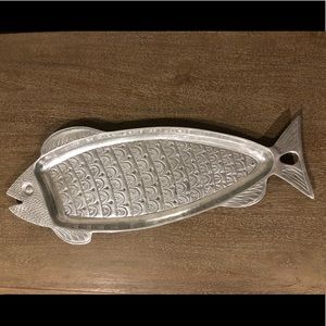 Silver Fish Serving Tray